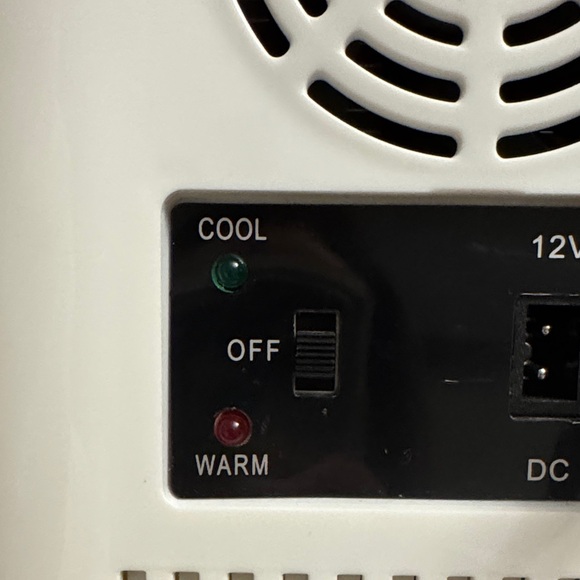 Illuminated White Makeup Organizer with LED Mirror 6 can mini fridge or warmer - Picture 8 of 14